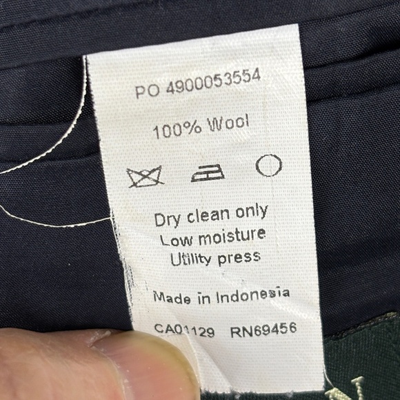 Lauren Ralph Lauren Men Wool Blazer jacket Sz 44L Career Business Classic Preppy - Picture 4 of 13